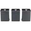 Salter BW12459EU7 - Set di 3 barattoli da cucina Marino per tè, caffè, zucchero, freschezza a lunga durata, finitura verniciata a polvere, pratico, facile da pulire/conservare, elegante, per bustine