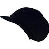 CRAZY LIZARD Cappello Rasta Dreadlock in Tinta Unita. Cappelli da Uomo. Accessori Dreadlock Tam Cappello Beanie Cappelli giamaicani per Uomo e Donna., Nero, L