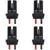 L & P Car Design Set di 4 W5W T10 194 W3W - Supporto per portalampada in gomma, connettore T10 W5W WY5W, adattatore per luci lampeggianti, parcheggio, illuminazione targa 3-5 Watt L&P B586-2-4