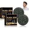 Samkeen Anti Gray Bar, Shampoo Darkening per Capelli Grigi, Charcoal Bar, Natural Grey Gloss Soap - Confezione da 2