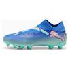 PUMA Scarpe da calcio FUTURE 7 PRO FG/AG, Blu/Verde/Bianco/Altro