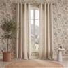 PONY DANCE Tende Soggiorno Lino 200g/m² 2 Pezzi L 140 x A 245 CM Tende Semitrasparenti per Salotto Moderne Linen Curtains Camera da Letto Moderna con Anelli, Beige Chiaro