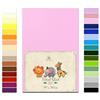 Soft Dream Lenzuolo con angoli elasticizzati da 90 x 160 cm, qualità premium, 100% cotone pettinato jersey con angoli elasticizzati per letto dei bambini, certificato OekoTex, made in EU, rosa