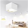 ZMH Plafoniere LED Faretto Bianco - Plafoniera da Incasso Spots Faretti a Soffitto a LED Bianco Caldo GX53 5W Spot Piatto Orientabile per Cucina Soggiorno Sala da Pranzo Corridoio