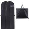 Niviy Sacco Porta Abiti Lungo 60X180CM Collassabile Copriabiti Antipolvere Con Finestra di Visualizzazione Contenitori per Armadio Per Abito da Sposa Gonna Lunga piumino Porta Abiti 2PCS Nero Pieno