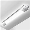 BERIXDEEP Plafoniera LED Soffitto 40 cm 4000K 1800lm, 18W IP65 Neon LED Esterno Impermeabile, Tubo LED Collegabile per Garage Bagno Officina Stanza umida Magazzino Officina Cantina Cucina