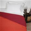 Corredocasa Trapuntino Copriletto Singolo, Made in Italy - Trapuntato Doubleface Mezza Stagione, Coperta Bicolore Primaverile in Morbida Microfibra (Bordeaux/Rosso)