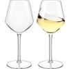 HAHASHOW Divino Calice Vino Bianco, 100% Tritan-Plastica Bicchiere da vino rosso, Adatto alla Lavastoviglie, 550ml, Set di 2
