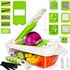 Arquiel 15 in 1 multifunzione Mandolina da Cucina Affetta Verdure,Professionale affettaverdure Taglia Verdure Patate Frutta Cipolla Uova