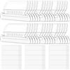 Swpeet 100 pezzi di etichette e linguette per cartelle sospese con inserti, linguette per cartelle in plastica trasparente per una rapida identificazione di file sospesi, facili da leggere, inserti