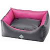 Leopet cane cuccia rodi extra strong fucsia e grigio waterproof sfoderabile 70 x 85 cm