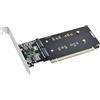 NFHK Combo M.2 NGFF B-key & mSATA SSD to SATA 3.0 Adapter Converter Case Enclosure with Switch