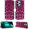 ZhuoFan Custodia per Telefono per Apple iPhone 14 Pro Max 6,7 Portafoglio in Pelle Folio Flip Cover con Slot per Carte, Antigraffio Antiurto Protettiva Elegante Custodia, Leopardato 02