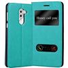 Cadorabo Custodia Libro per Honor 6X in TURCHESE MENTA - con Funzione Stand e Chiusura Magnetica - Portafoglio Cover Case Wallet Book Etui Protezione