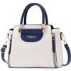 YOPOTIKA Borsa a tracolla da donna, borsa a tracolla, borsa a tracolla per donna, borsa in pelle PU, pochette alla moda per le donne, bianco e blu., Medium