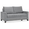 EVERGREENWEB MATERASSI & BEDS EVERGREENWEB - Divano Letto 2 posti trasformabile in comodo Prontoletto con Materasso matrimoniale 140x190 cm - Tessuto morbido | Double (Grigio)