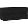 ARKEM Mobile Lavabo Nero 100x38,5x45 cm in Legno Multistrato,Mobile bagno sospeso arredo moderno mobili in legno