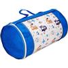 Best For Kids Materasso per bambini, 70 x 140 cm, pieghevole per bambini, con rivestimento blu per borsa da viaggio, 70 x 140 cm, in 100% cotone morbido, materasso da viaggio, materasso da pavimento