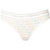 Calvin Klein Perizoma Donna CK Cotone Elasticizzato Elastico a Vista logato Articolo QP3017O Thong, 972 Mini CK 1 Logo Pride, M