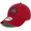 New Era Moto Guzzi Waven Patch Washed 9TWENTY Cappello da baseball - Adulto Rosso Brillante - Taglia unica - Regolabile, Rosso, Etichettalia unica