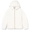 Geox W Jaysen Hood Jkt, Piumino Donna, Bianco Brillante, 44