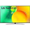 LG NanoCell 43NANO766QA Smart TV 4K 43" Serie NANO76 2022, Processore α5 Gen 5,