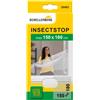 Schellenberg 20403 Zanzariera finestra fino a 150x180 cm, zanzariere senza perforazione, incl. nastro di fissaggio, bianco