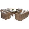 Mobili da giardino in rattan Roma Apetito 8 Garden Point marrone