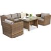 Mobili da giardino in rattan Roma Apetito 5 Garden Point marrone