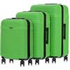 OCHNIK Valigia media valigia rigida | materiale: ABS | colore: verde | taglia: M | dimensioni: 66x45x26,5cm | volume: 66 litri | 4 ruote | alta qualità