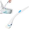 Fictory Kit di scopino per WC usa e getta, sistema di pulizia della toilette, Scopino per WC usa e getta Testina detergente concentrata sostituibile per il bagno di casa