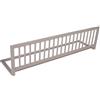 Safetots Sponda in Legno per Letti, Grigia, 38cm di Altezza x 140cm di Larghezza, Sponda Letto per Bambini Sicura, Preassemblata, Installazione Facile