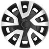 AUTO-STYLE AutoStyle Set di 4 Copricerchi Revo-Van 16 Pollici Argento/Nero (sferico)
