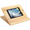 ELETIUO Supporto per tablet, regolabile, pieghevole, multi-angolo, in legno di bambù, supporto da scrivania per iPad, stabile per disegnare, guardare e digitare (supporta più dispositivi)