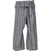 GURU SHOP Pantaloni da pescatore tailandese in tessuto a righe, in cotone fine, fasciatoio, pantaloni da yoga, da uomo/donna, blu, taglia: taglia unica, S/M rosa/blu, Taglia unica