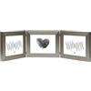 Deknudt Frames S41VD1 H3H 13 x 18 Cornice Grigio Argento Resina