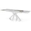 Oreste Luchetta tavolo allungabile DILLER ONICE WHITE H.74 x P.91 x L.160/200/240