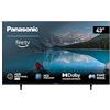 Panasonic Smart TV 43 Pollici 4K Ultra HD Display LED Fire TV Nero TX-43MX800E