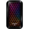 ADATA ADATA SSD ESTERNO SE770G 512GB RGB TYPE-C/USB-A ASE770G-512GU32G2-CBK-OUT