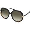 Chloe CH0105S 002 | Occhiali da Sole Graduati o Non Graduati | Prova Online | Plastica | Oversize | Nero | Adrialenti