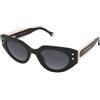 Carolina Herrera HER 0221/G/S 3H2/9O | Occhiali da Sole Graduati o Non Graduati | Prova Online | Plastica | Cat Eye, Ovali / Ellittici | Nero | Adrialenti