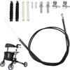 Hugfads Kit di Ricambio Cavi Freno Rollator 12 Pezzi per Deambulatore, Riparazione Veloce e Facile per la Maggior Parte dei Modelli