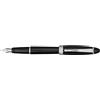 Aurora Penna stilografica Aurora Ipsilon Resin Nera finiture cromate pennino F