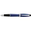 Aurora Penna stilografica Aurora Ipsilon Resin Blu finiture cromate pennino F