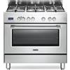 De Longhi Cucina a Gas 5 Fuochi Forno Elettrico Ventilato Grill 90x60 cm PRO96MX