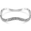 SWAROVSKI BRACCIALE RIGIDO SUBLIMA, BIANCO, PLACCATO RODIO L - 6.9 CM