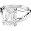 SWAROVSKI ANELLO COCKTAIL STILLA, TAGLIO OTTAGONALE, BIANCO 58