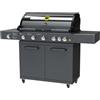 GRLLR PRIME BARBECUE A GAS G5S 5 FUOCHI CON BACK BURNER E FORNELLO LATERALE