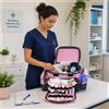 Borsa rosa per il trasporto di materiale medico