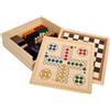 small foot Collezione di giochi 7 classici in legno, giochi di società per tutta la famiglia, per bambini da 6 anni, 12322